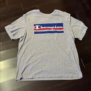 Champion Blue and Gray Men's T-Shirt